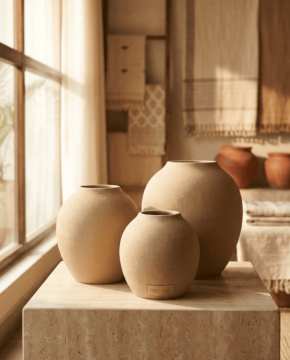 PRITHVI vase trio hero