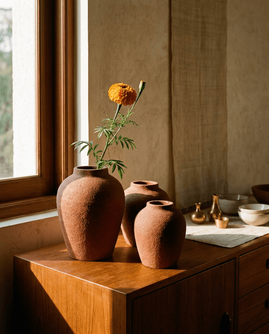 PRITHVI with marigold stem